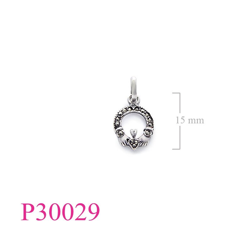 <p>Marcasite Pendant, small Claddagh mc=15 pcs.</p>
<p></p>