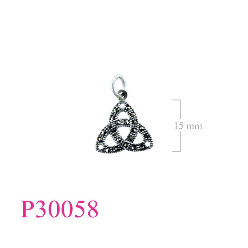 <p>Marcasite Pendant, Trinity.</p>