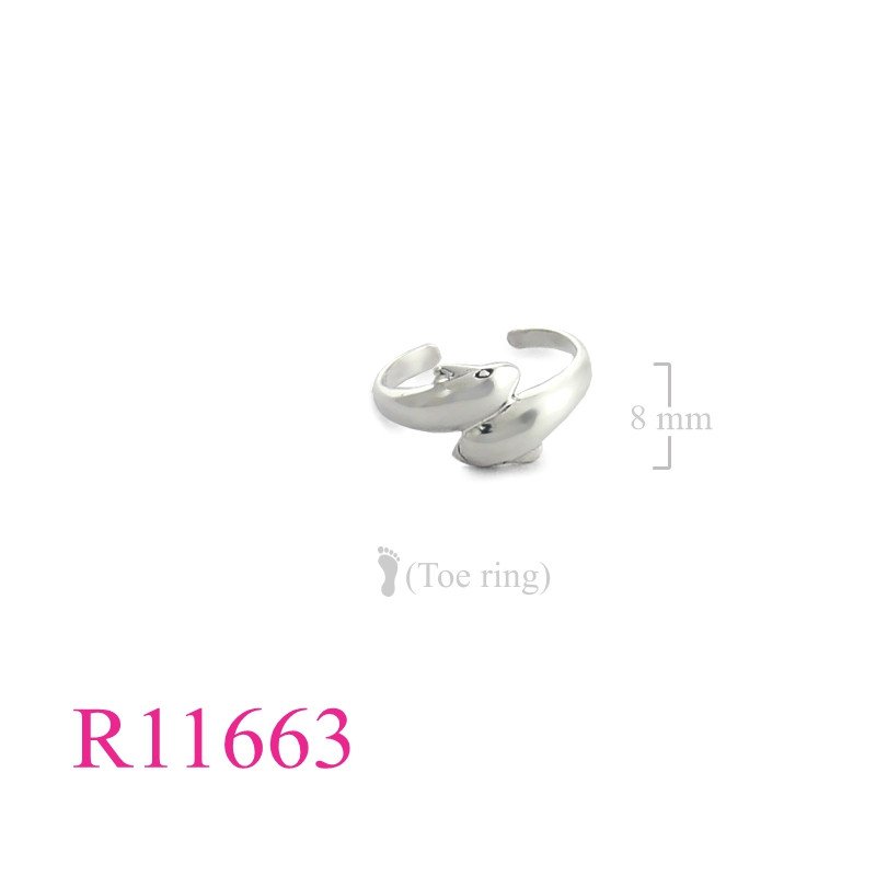 <p>Toe Ring, double dolphins.</p>