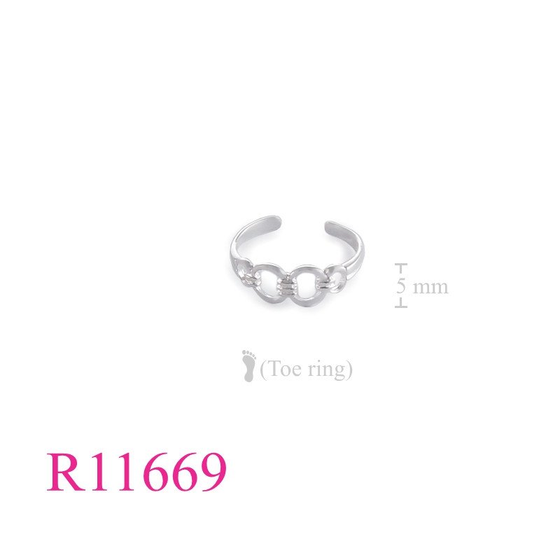 <p>Toe Ring, "O" links.</p>