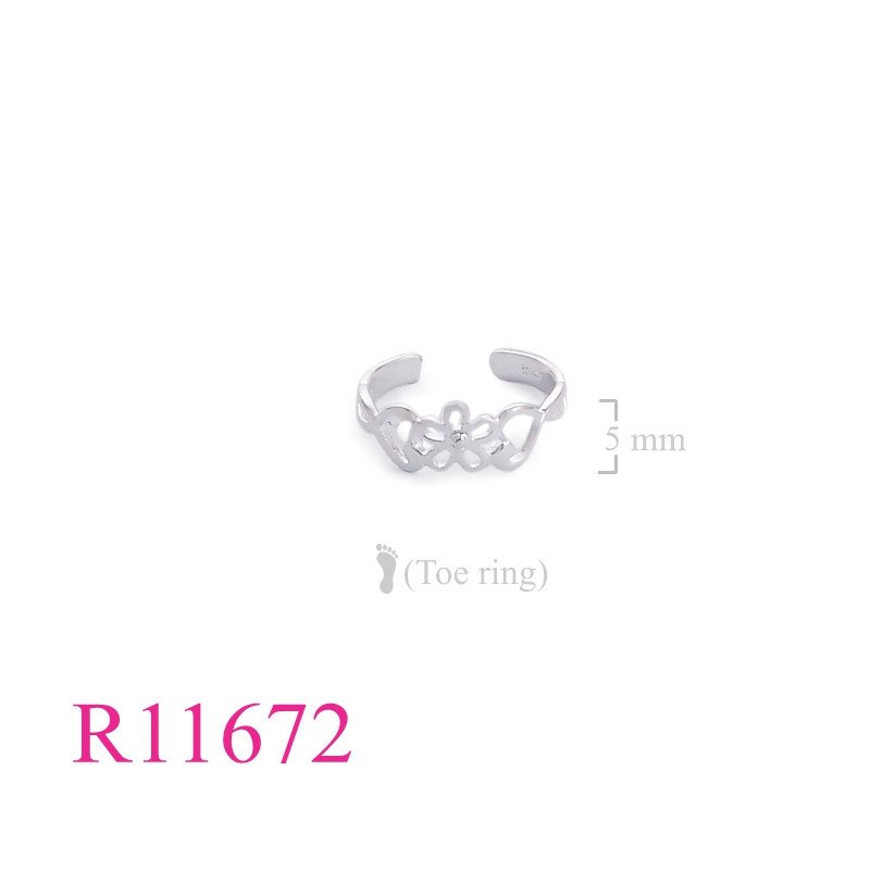 <p>Toe Ring, 6 flowers with e-coating.</p>