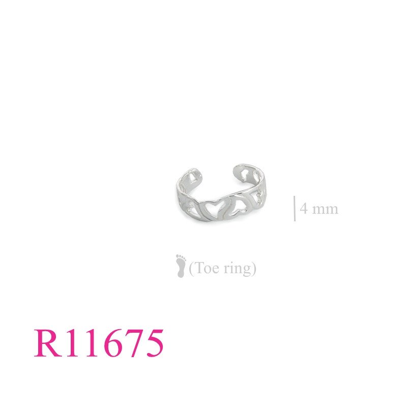 <p>Toe Ring, cut out heart.</p>