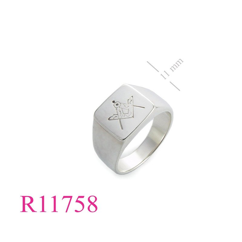 <p>Signet Ring, Mason square signet.</p>