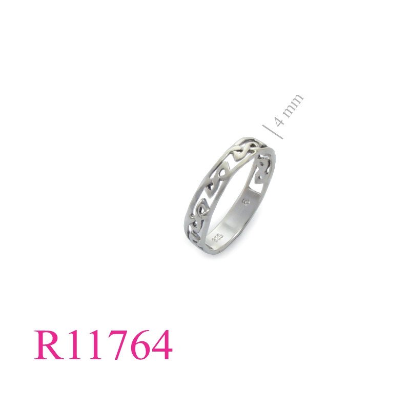 <p>Band Ring, 4mm Celtic.</p>