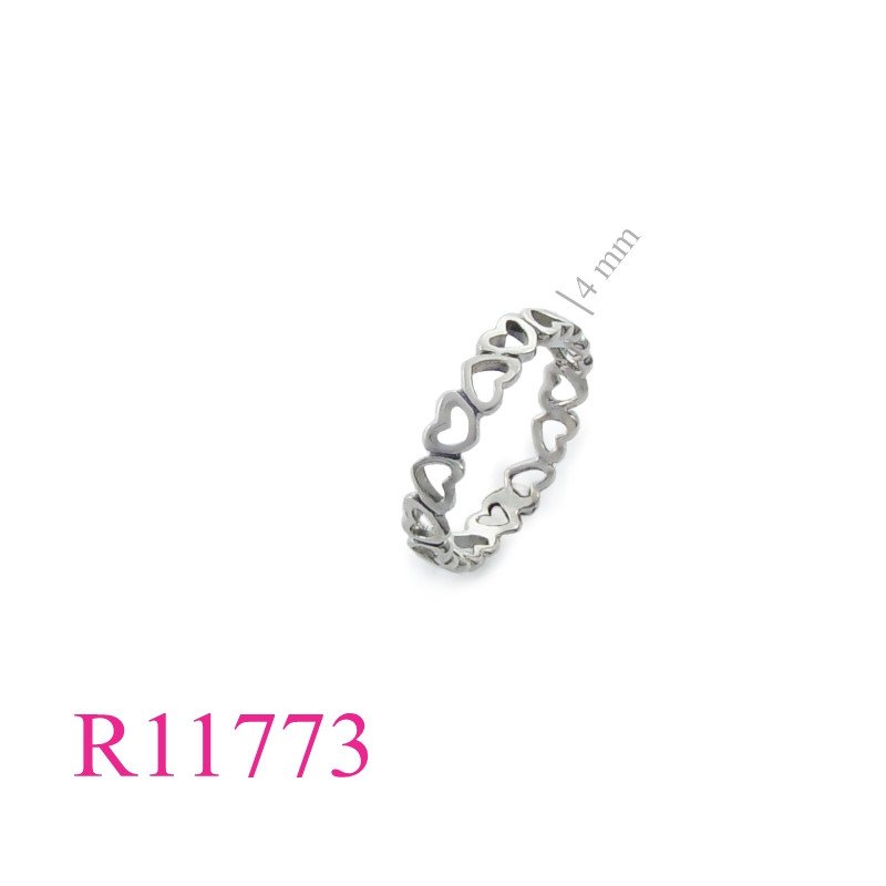 <p>Ring, small open hearts.</p>
