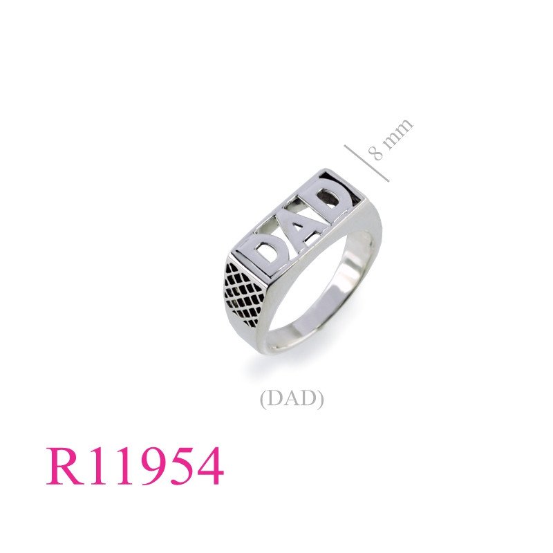 <p>Ring, cut out "DAD"</p>