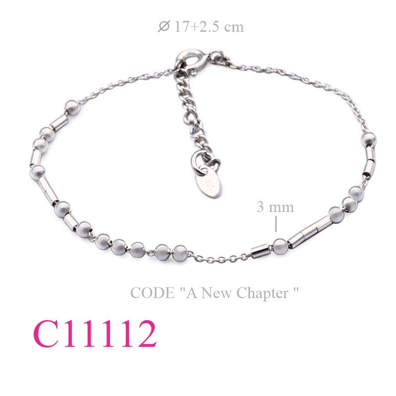 Bracelet, Morse code  "A New Chapter ".