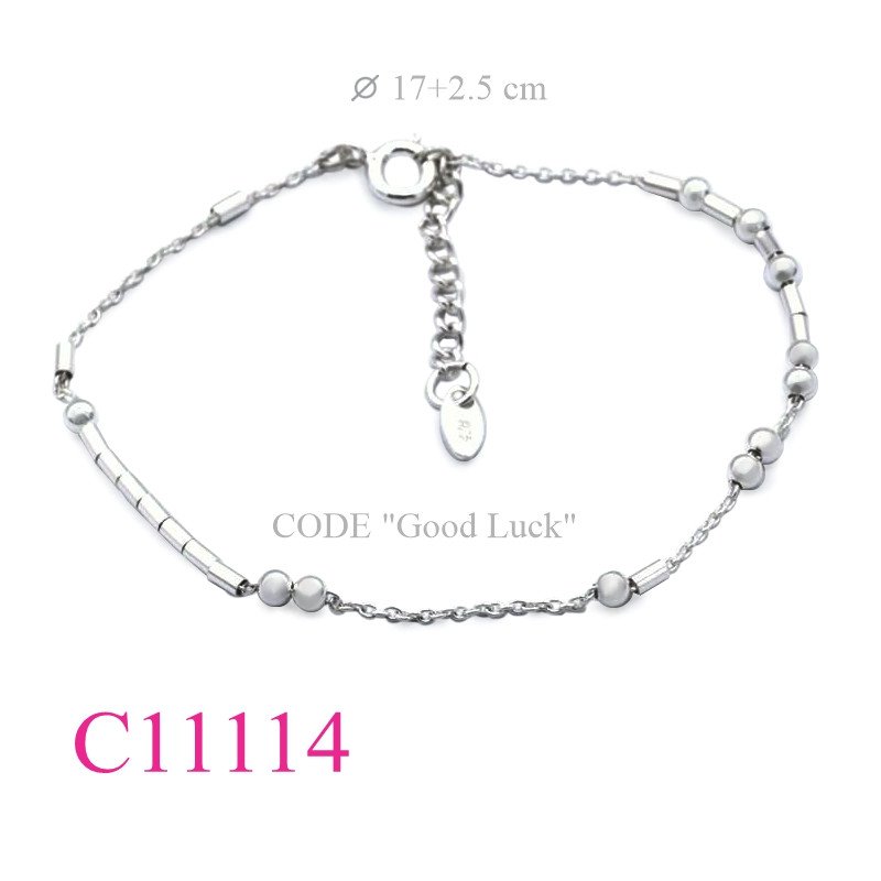 Bracelet, Morse code  "Good Luck".