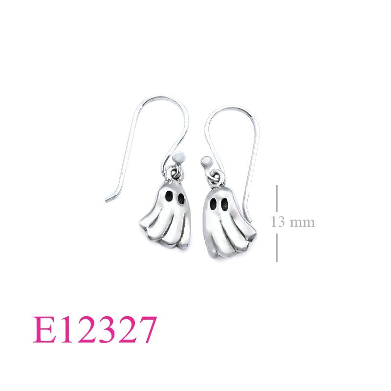 <p>Earrings, ghost no. 3 (Dot hook).</p>