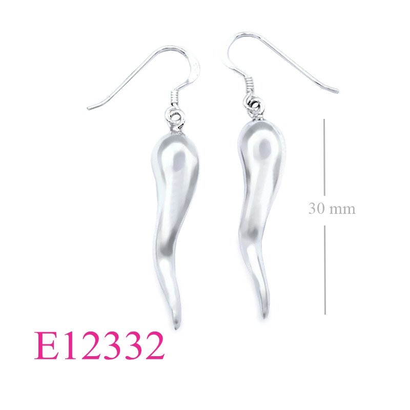 <p>Earrings, 7x30mm puff Italian horn.</p>