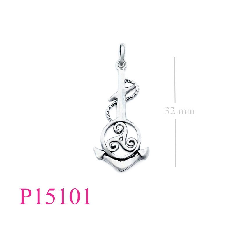 Pendant, Triskelion anchor.