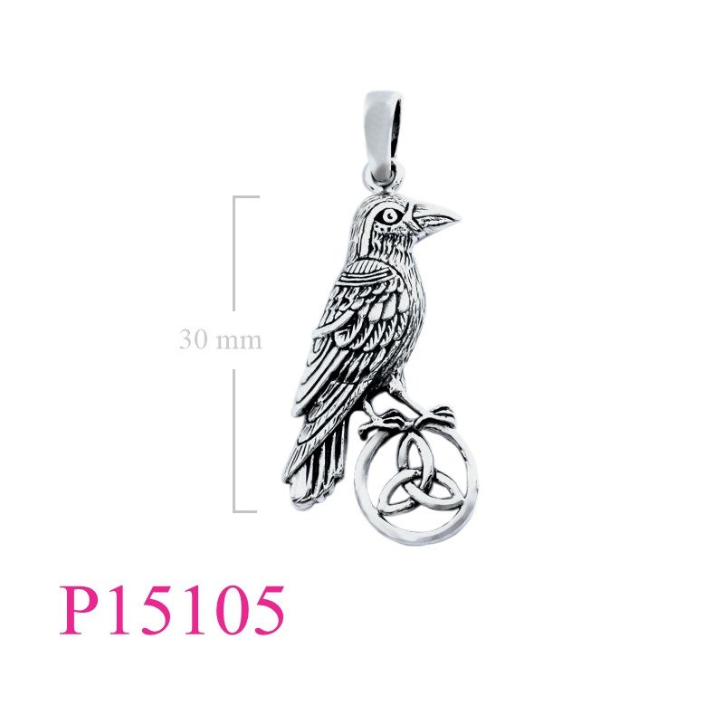 Pendant, raven and Trinity.