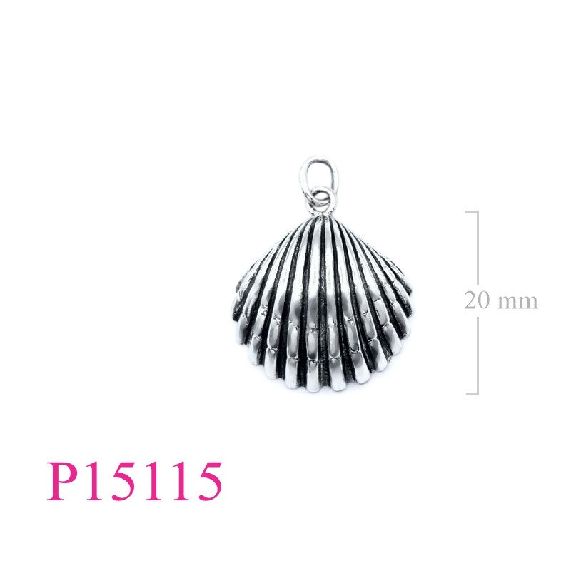 Pendant, 20mm clam