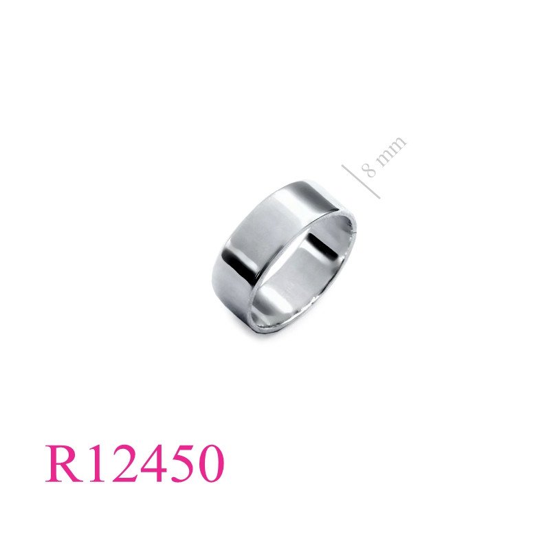 Ring, 8x1.3mm flat band.
