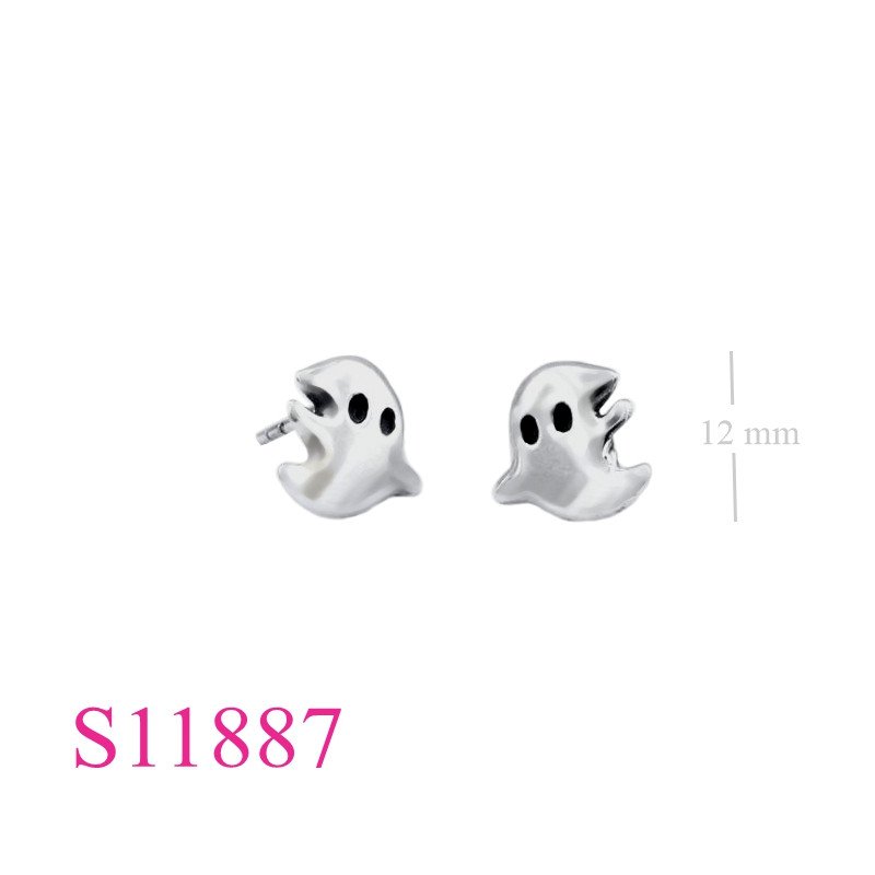 Earrings, ghost no. 1.