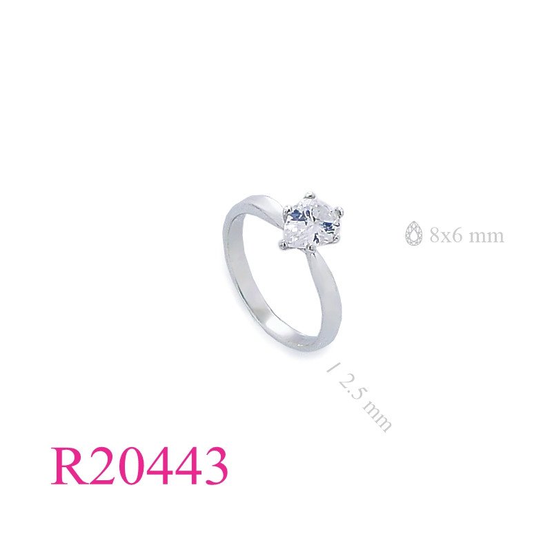 Stone Ring, 8x6mm pear shape stone.