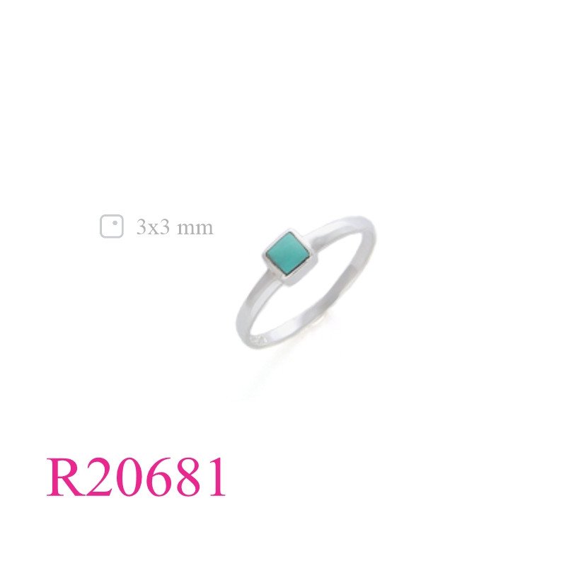 Stone Ring, square stone.