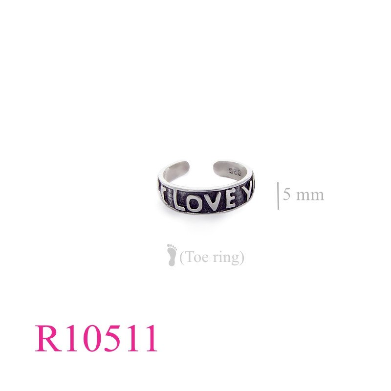 <p>Ring, toe, "I LOVE YOU".</p>