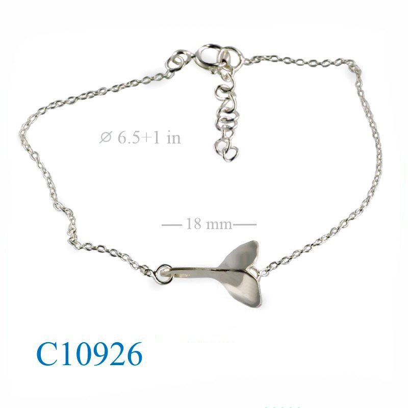 Bracelet, whale tail.