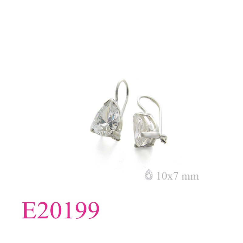 Stone Earrings, 10x7mm drop stone