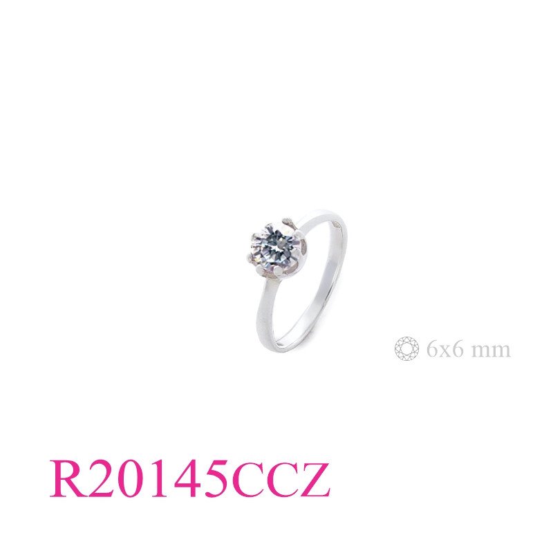 Stone Ring, 6mm round stone.