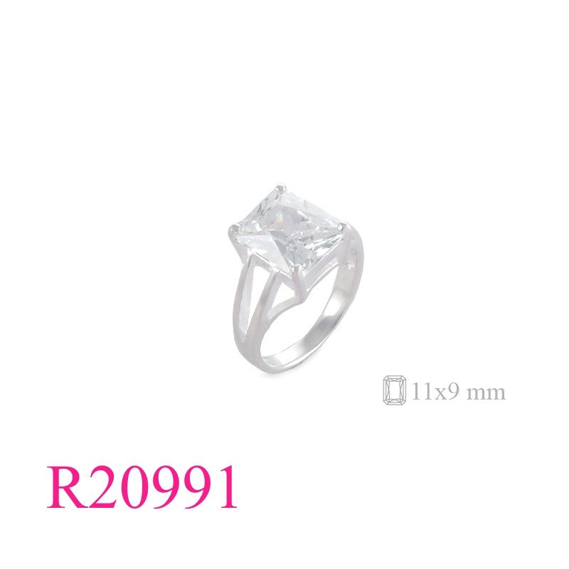 Stone Ring, 11x9mm rectangular stone.