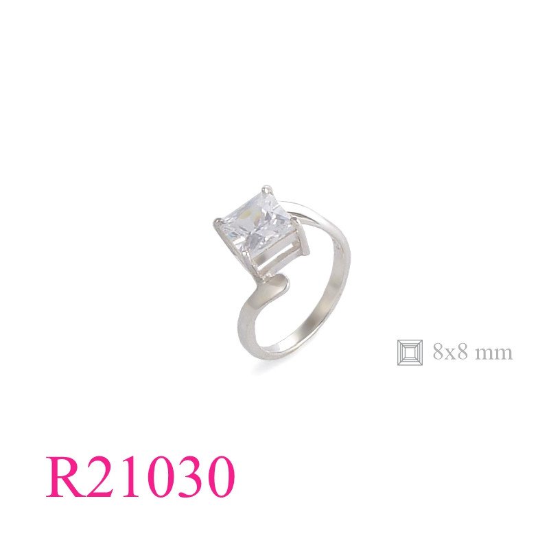 Stone Ring, 8mm square stone.