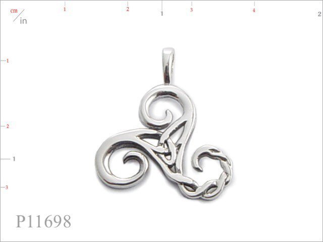 Triskelion Pendant, Celtic Pendant.
